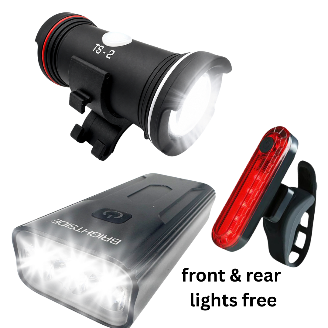 Bike helmet light, bike light set.